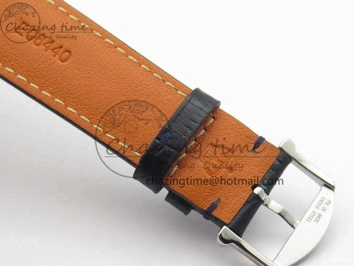 MIROTIME 0201 MoistureWicking Da Vinci IW356601 SS MKF 1:1 Best Edition Blue Dial On Black Leather Strap A 7233